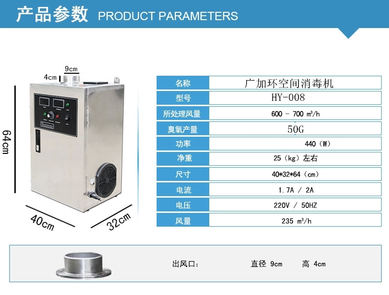 大風(fēng)量空氣治理機，OG-50A臭氧發(fā)生器解決五種室內(nèi)空氣污染